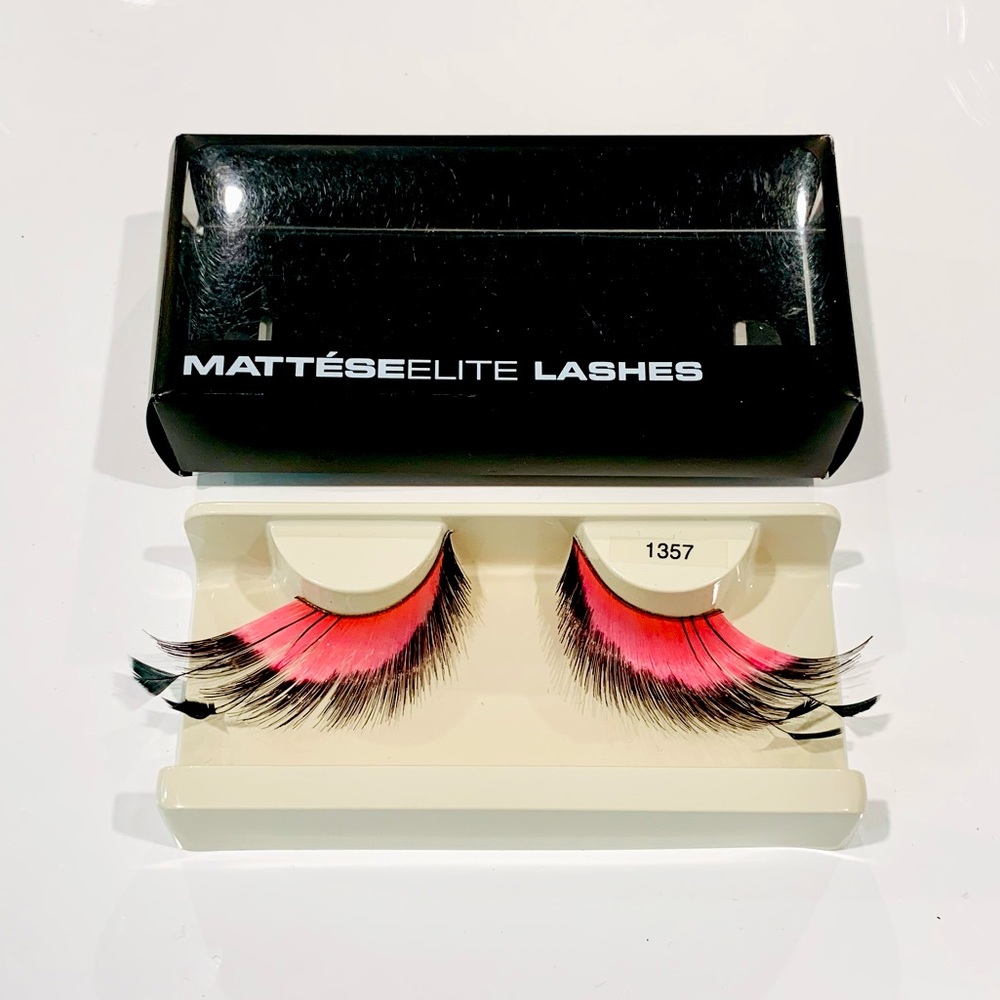 Mattese Elite Black Pink Feather Tip Lash